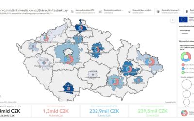 Open data: Regionální rozmístění investic do vzdělávací infrastruktury