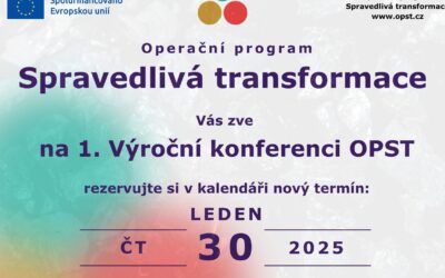 AVÍZO – nový termín 1. Výroční konference OP Spravedlivá transformace